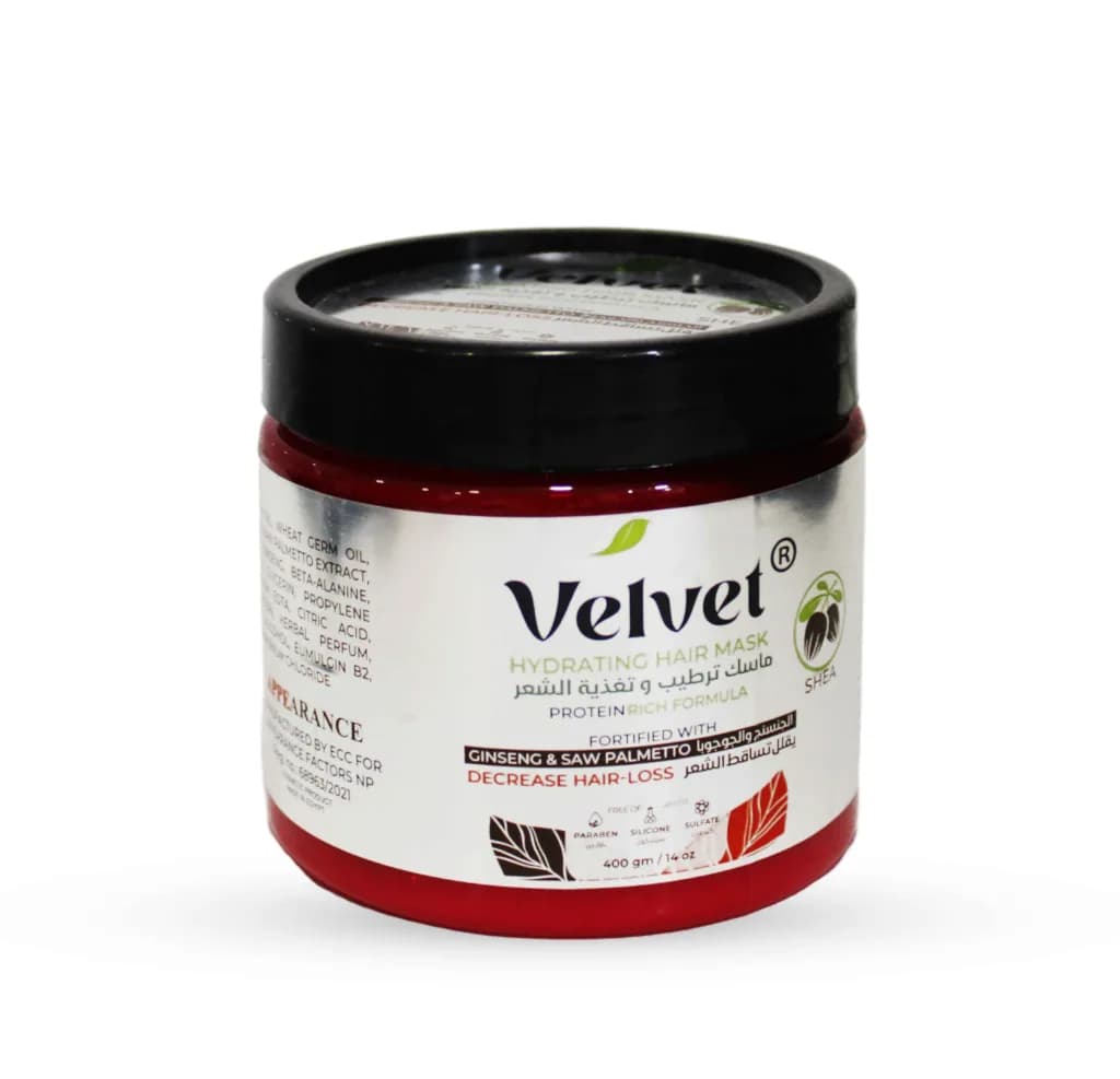 Velvet Hydrating Hair Mask with Shea Butter 400gm