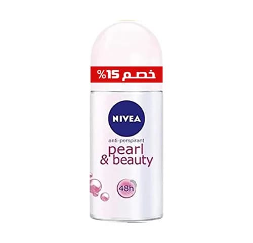 Nivea Pearl & Beauty Anti-perspirant Deodorant Roll-On for Women 50ml - 15% Offer