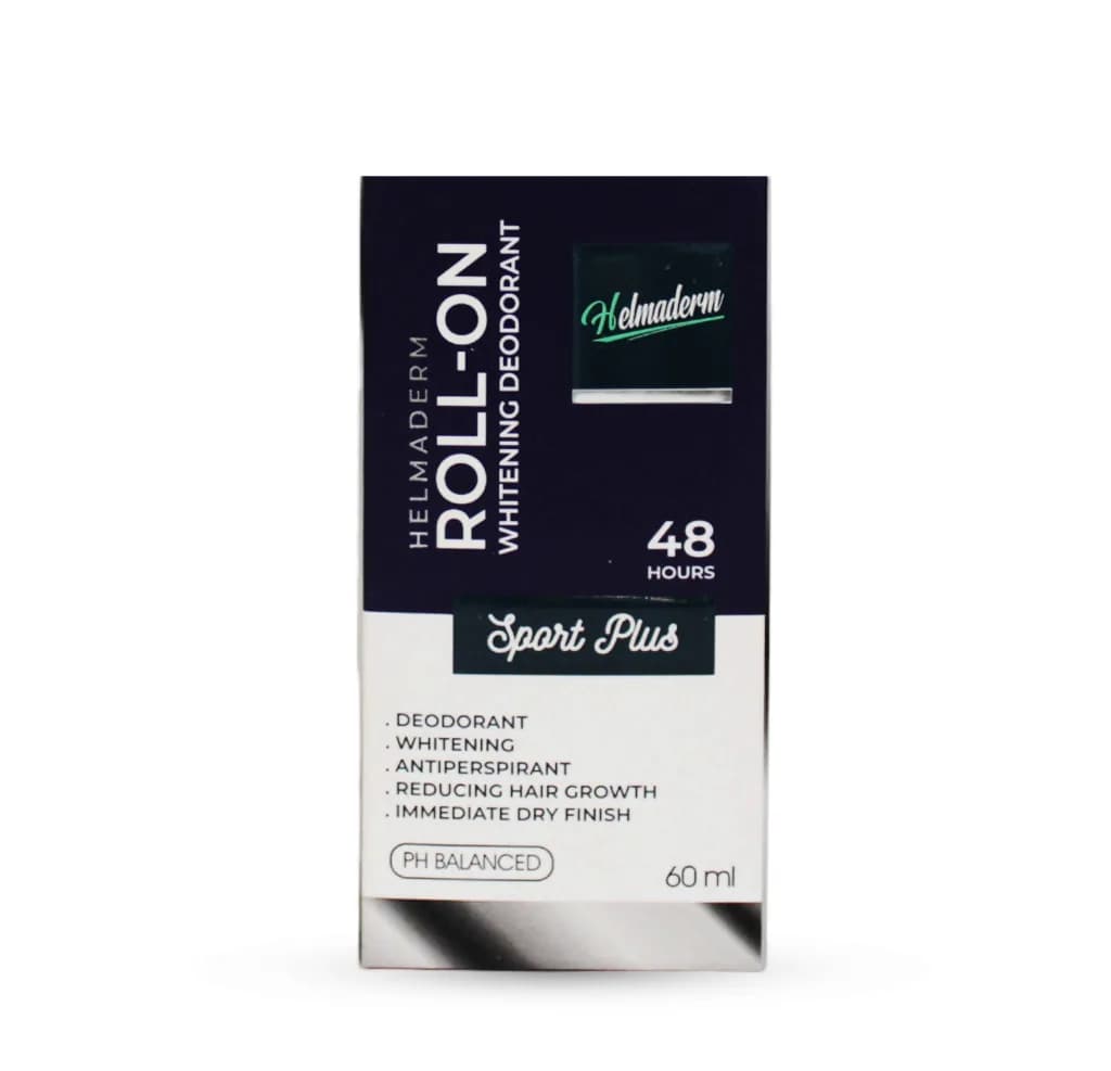 Helmaderm ( Sport Plus ) Whitening Hair Reducer Deodorant Roll-On 60ml