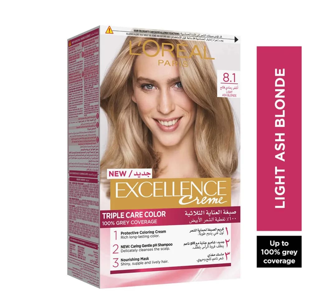 L'oreal Excellence Creme Hair Color - 8.1 Light Ash Blonde