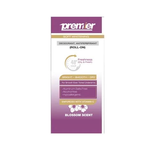 Premier Roll On Soft Whiten Blossom 50Ml