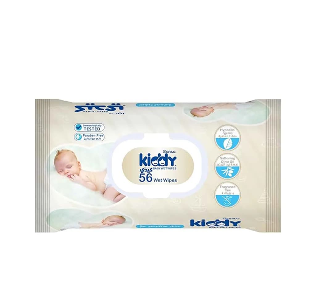 Sanita Kiddy Baby Wipes Sensitive 56Pieces
