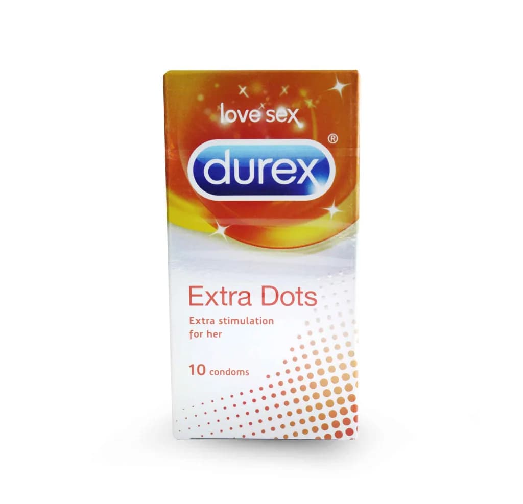 Durex Condoms Extra Dots 10Pcs