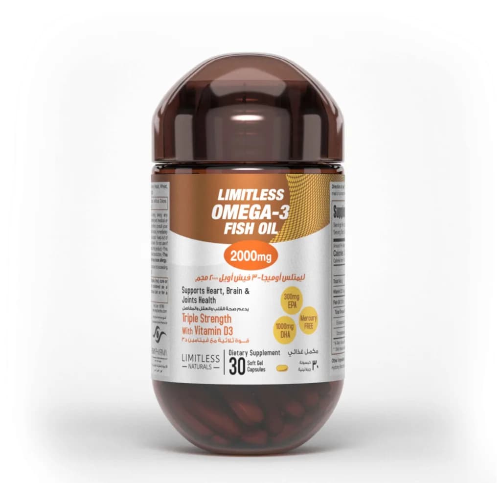 LIMITLESS OMEGA-3 2000MG 30/SG TAB
