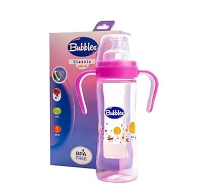 BUBBLES CLASSIC BOTTLE W HAND ROSE 270ML