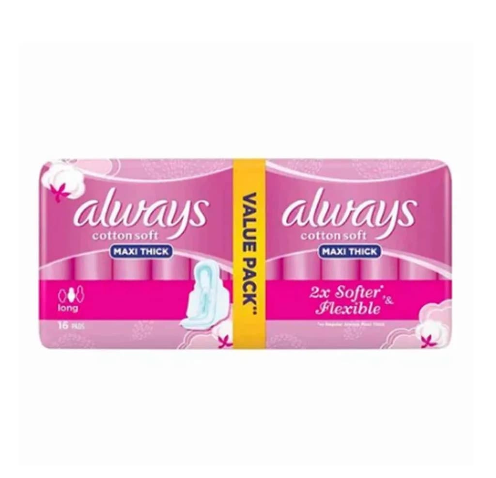 ALWAYS MAXI THICK LONG COTTON 18P(16+2)