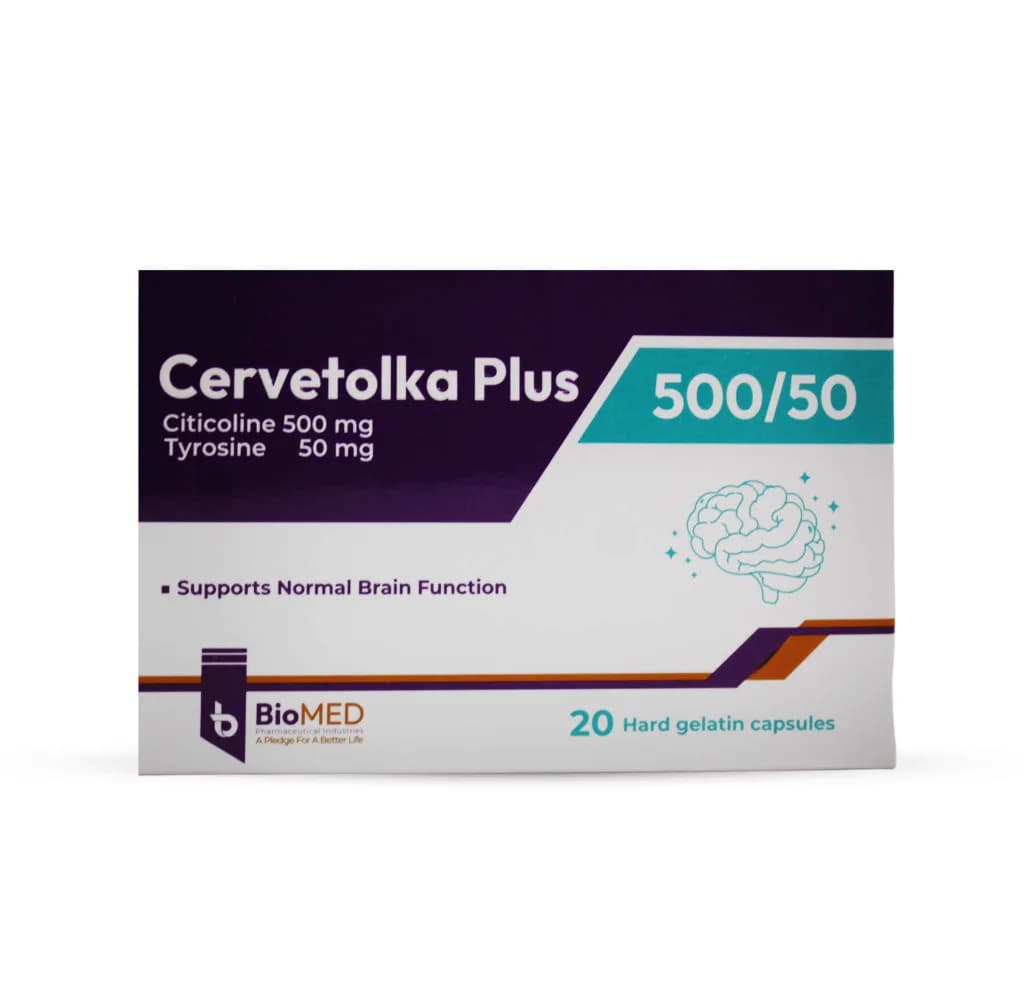 Cervetolka Plus 500/50mg 20 Capsules