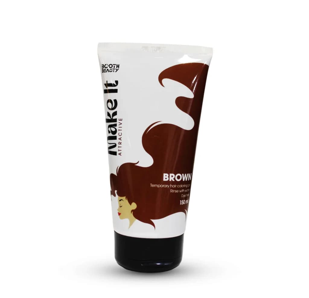 Make It Attractive ( Brown ) Temporary Hair Coloring Gel 150ml