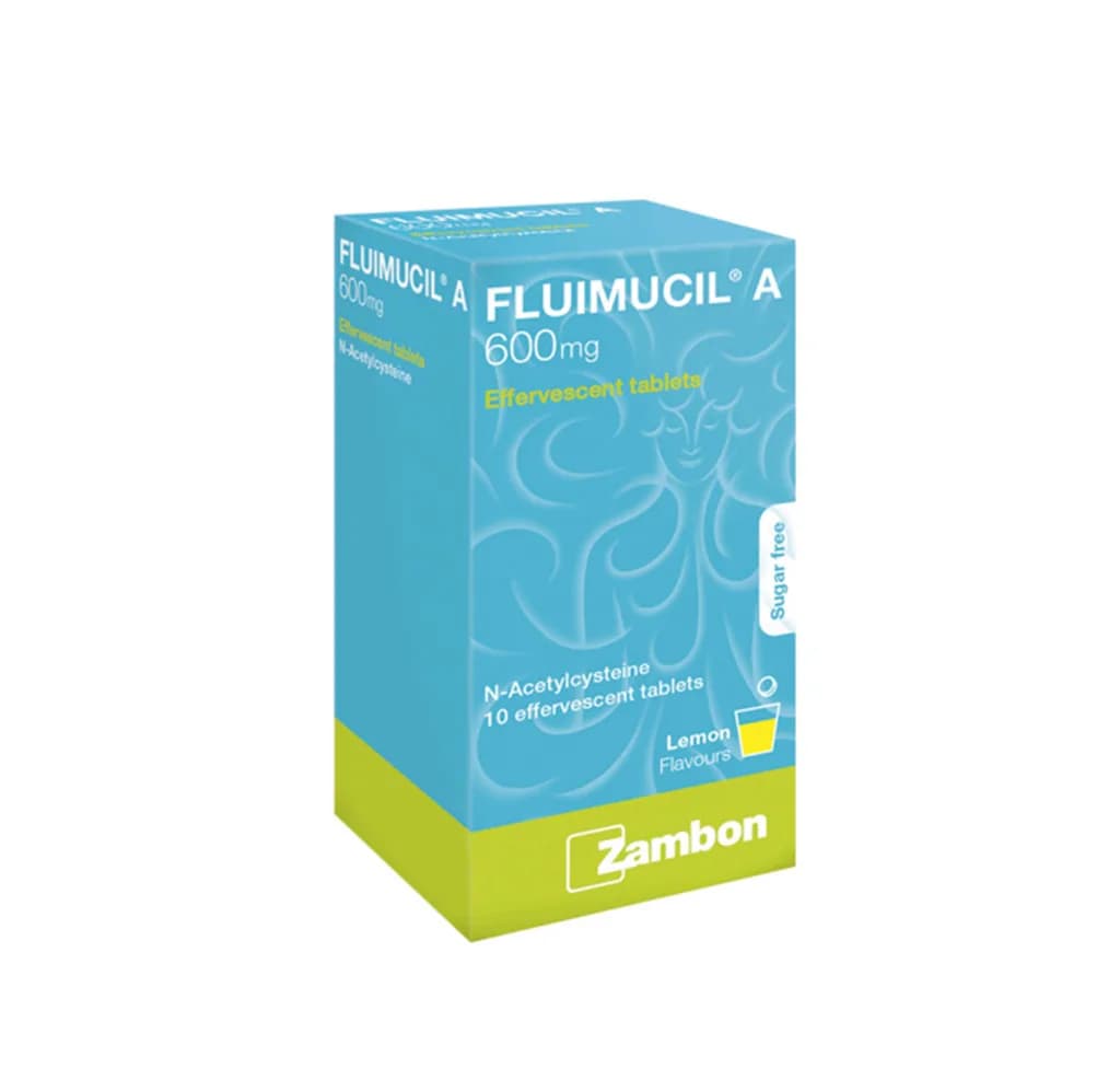 Fluimucil 600Mg 10 Effervescent Tablets