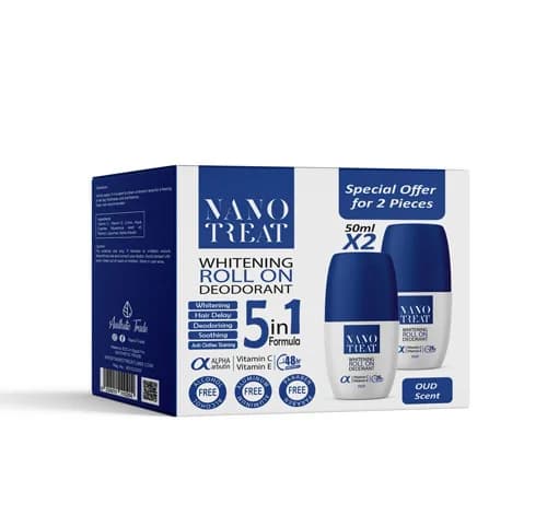 Nano Treat Roll On Oud 50ml Offer 1+1 Free