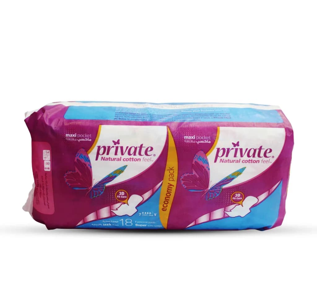 Private Maxi Pocket Super 18 Pads