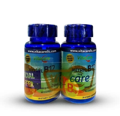 Vitacare Activated Methyl B12 30 Tablets 1+50% Offer