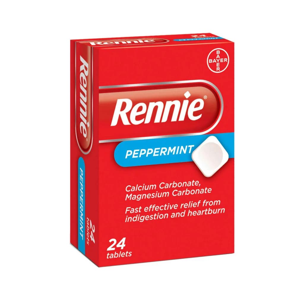 Rennie Peppermint 24/Chewable Tablets