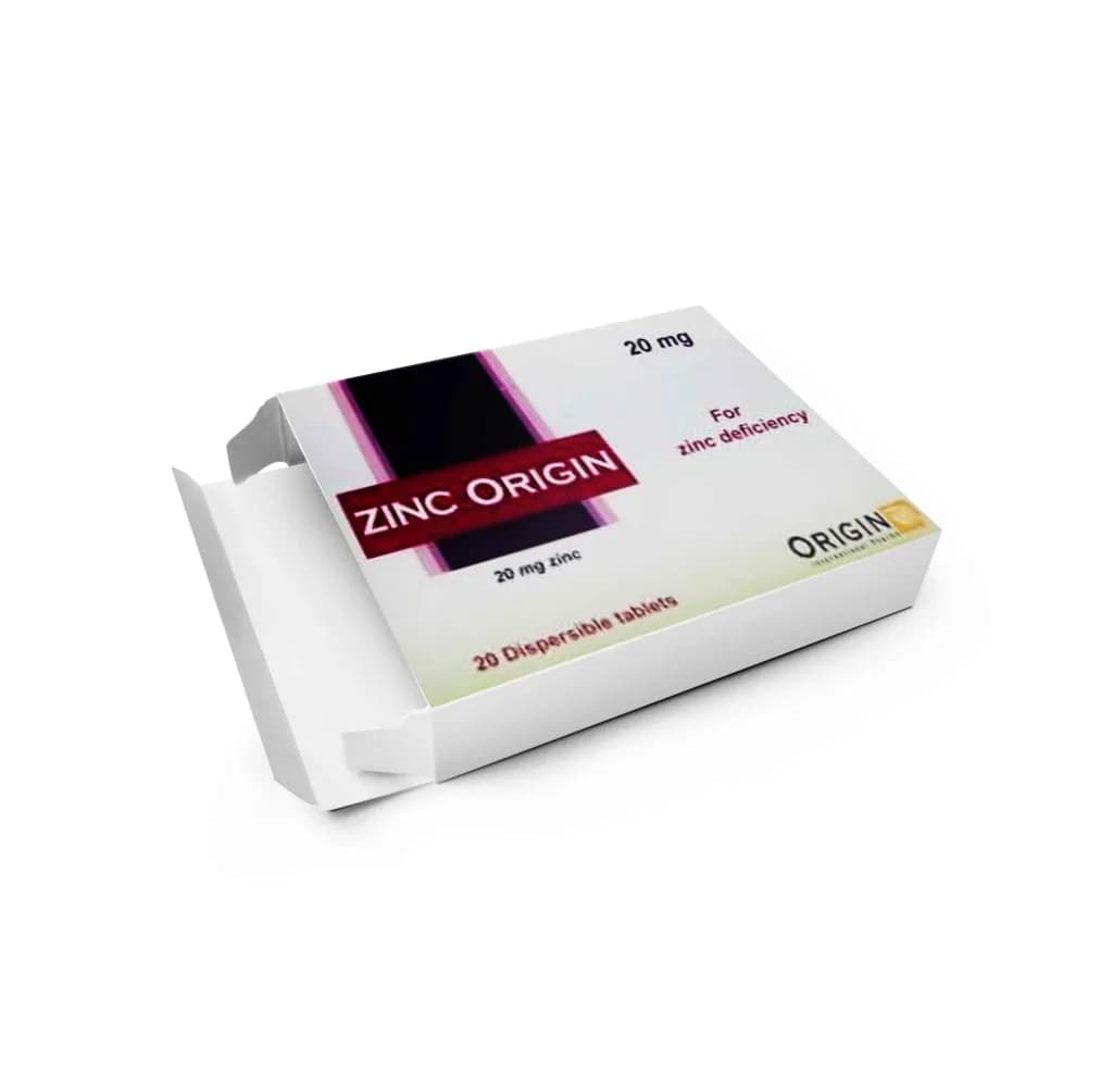 Zinc Origin 20Mg 20 Tablets