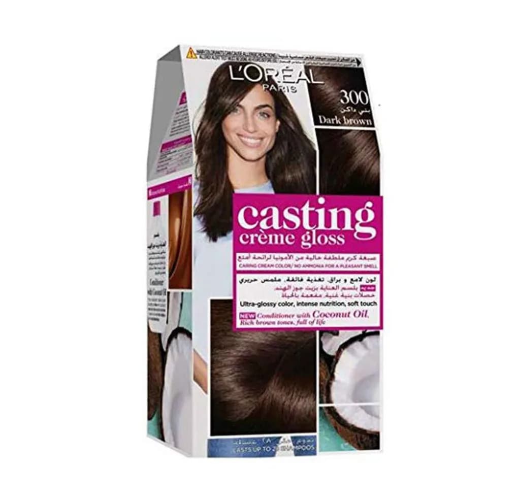 L'oreal Paris Casting Creme Gloss Hair Color - 300 Darkest Brown