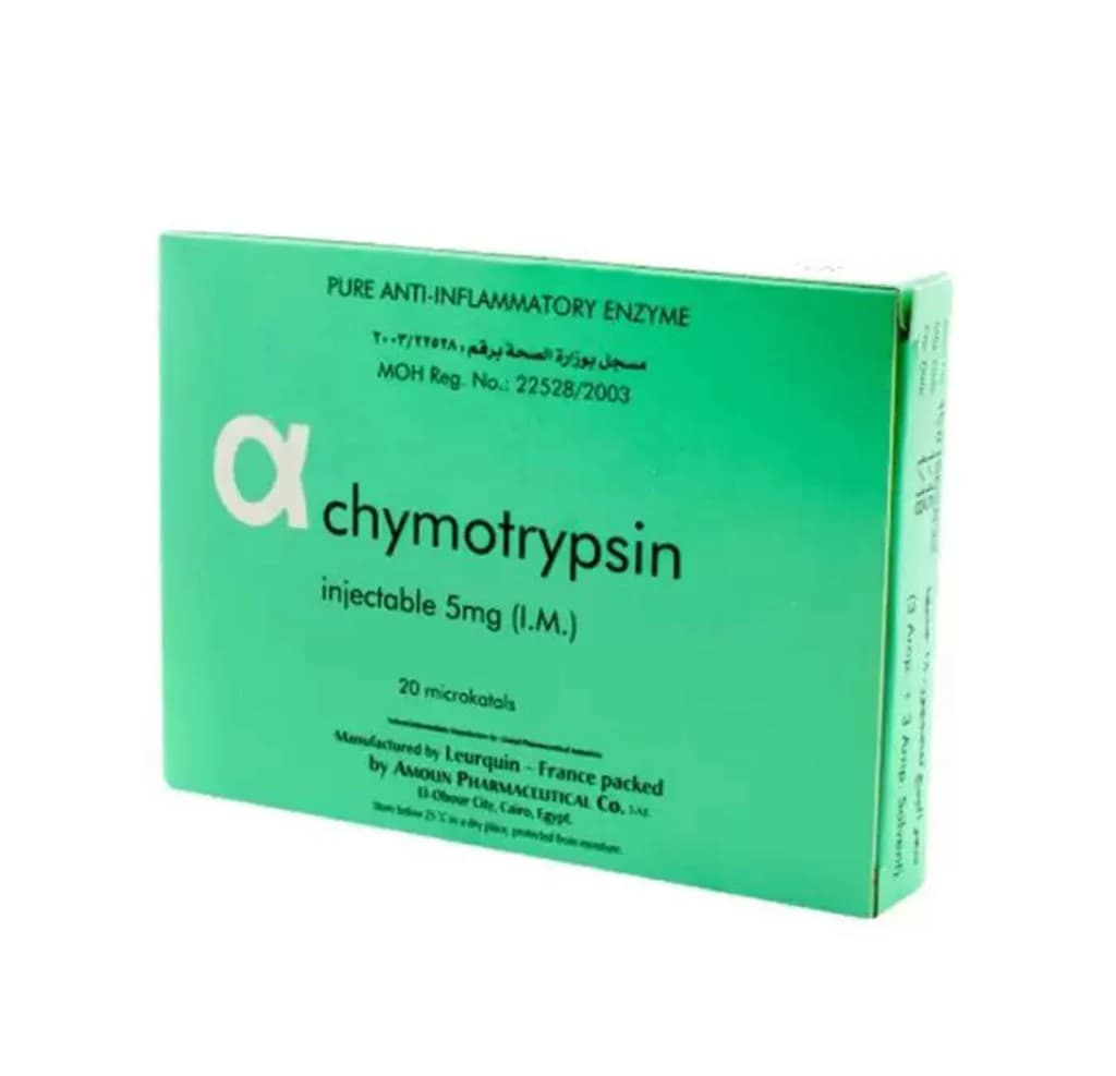 Alphachymotrypsin 5Mg 3/Amp?