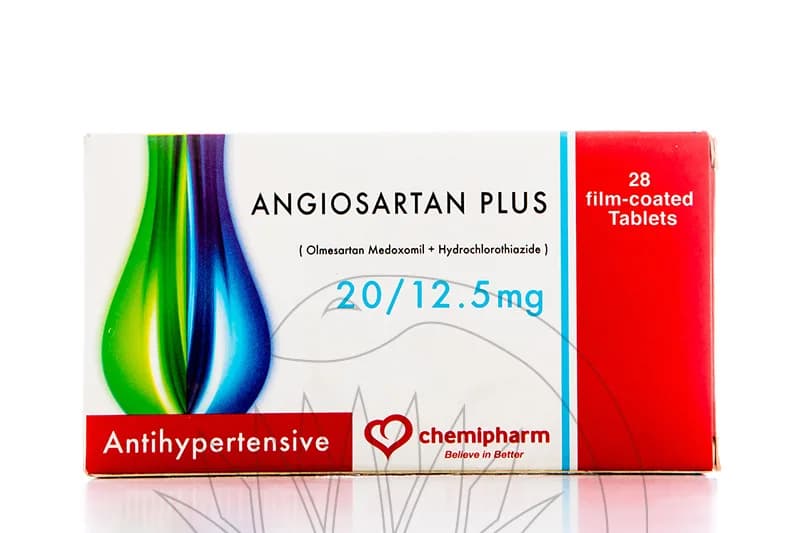 Angiosartan Plus 20/12.5Mg 28 Tablets