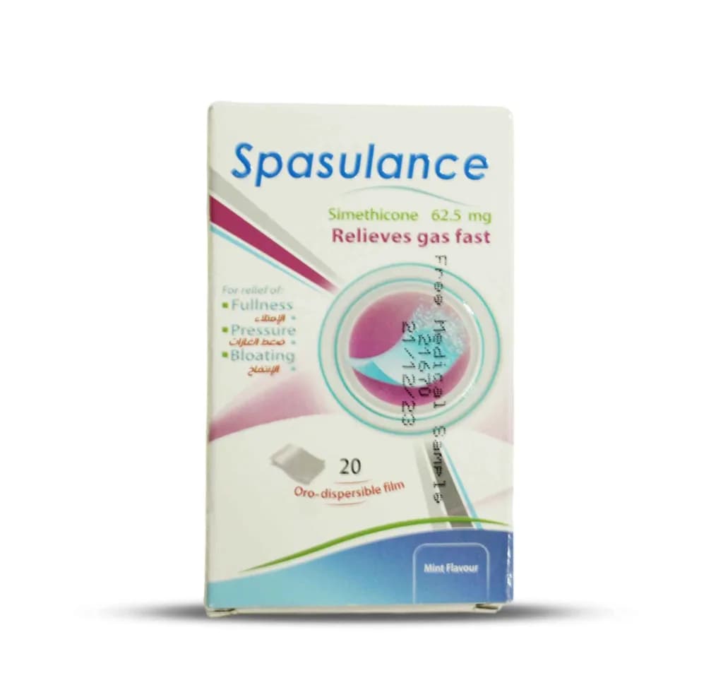 Spasulacnce 62.5Mg Oral Dispersible Film 20 Pieces