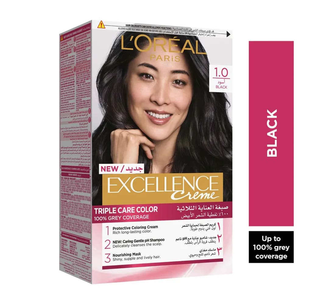 L'oreal Excellence Creme Hair Color - 1 Black