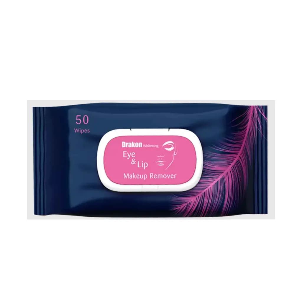 Drakon Eye & Lip Make Up Remover 50/Wipes