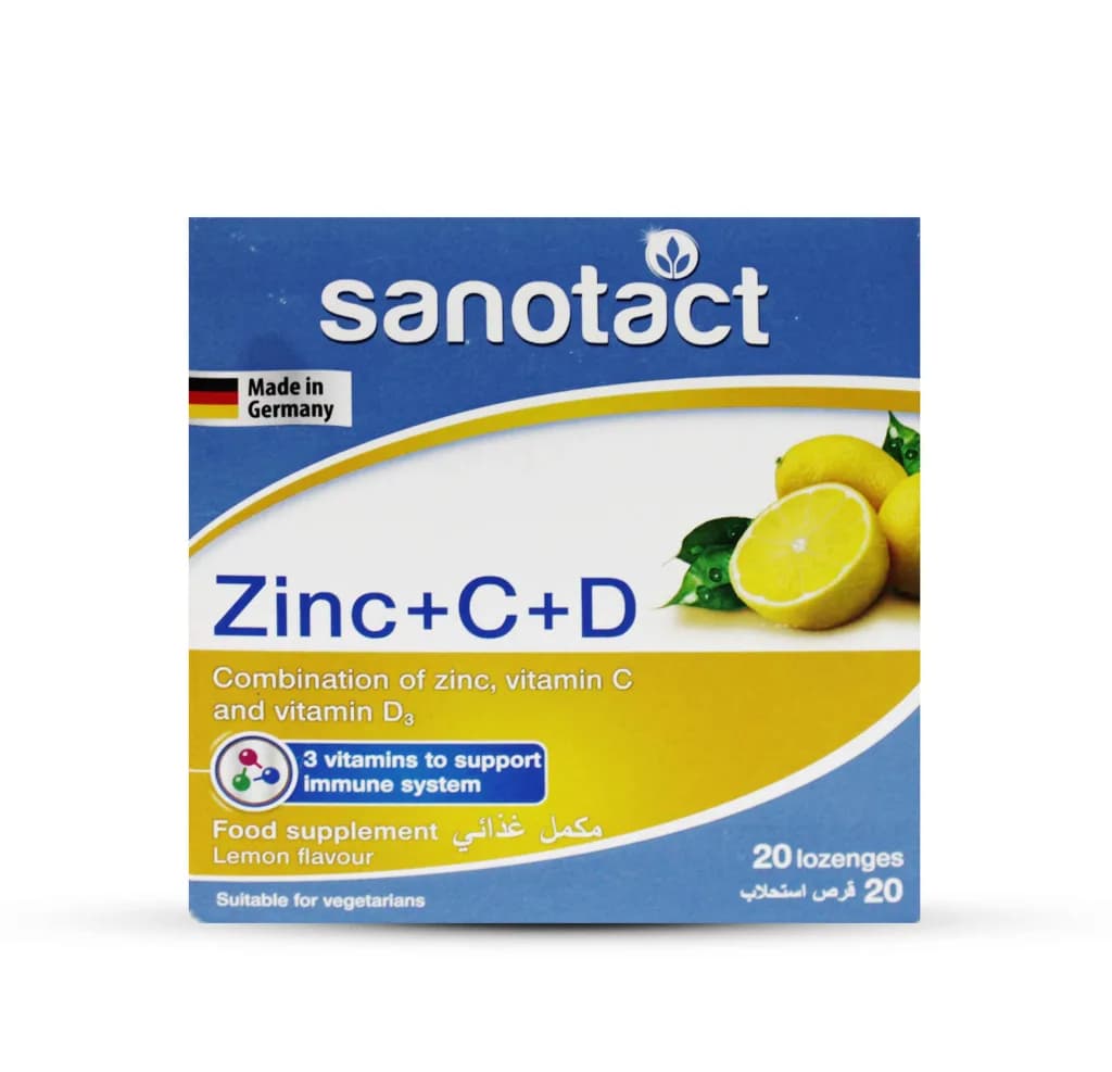 Sanotact Zinc+C+D3 20 Lozenges Tablets