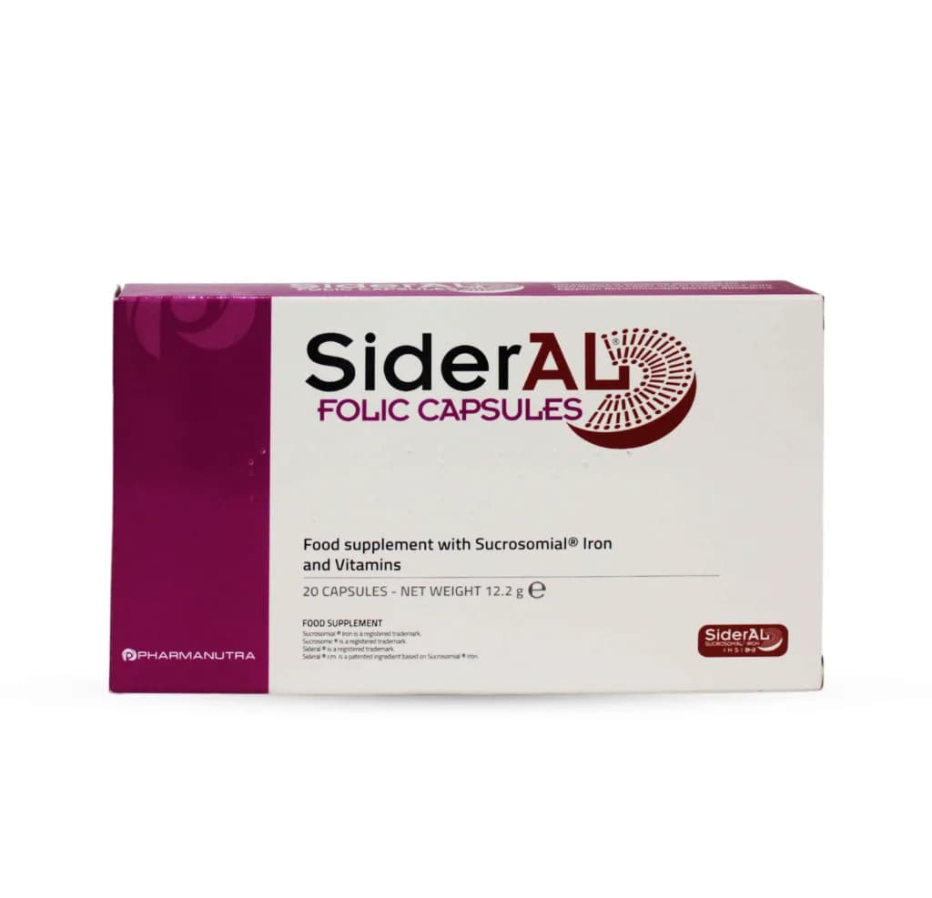 Sideral Folic Dietary Supplement 20 Capsules