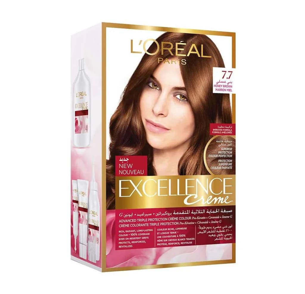 L'oreal Ex Creme 7.7 Honey Brown