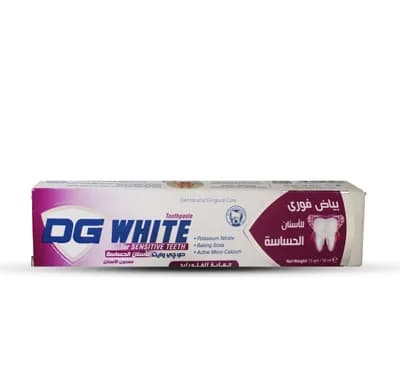 DG WHITE  GEL TOOTHPASTE F/SENSITIV 75GM
