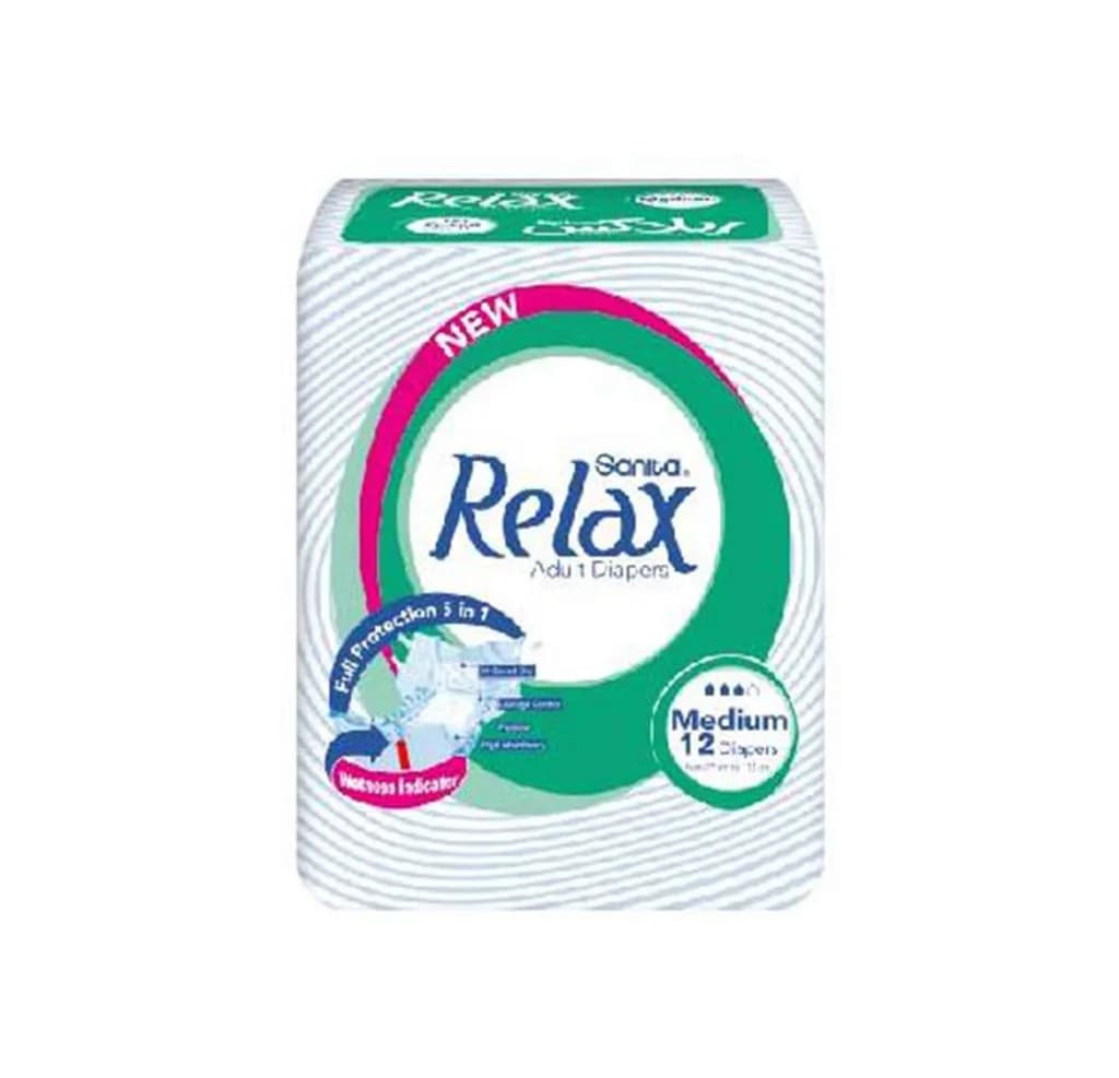 RELAX ADULT DIAPERS M (29-112CM) 12P