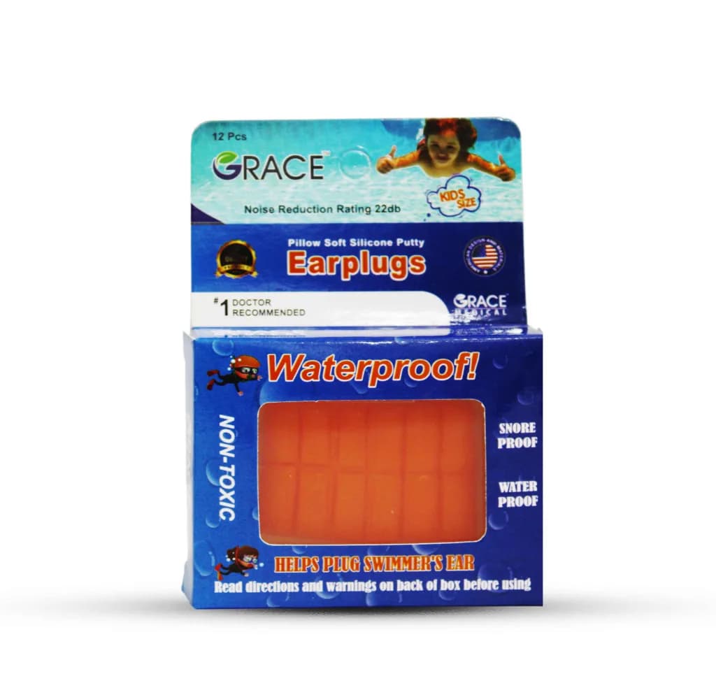 GRACE EAR PLUGS SILICONE FOR KIDS 12/P