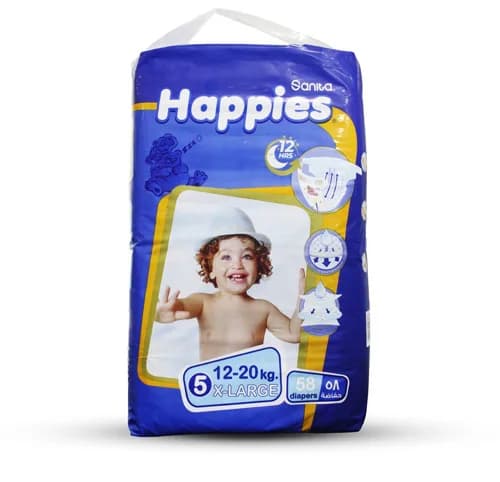 SANITA HAPPIES #5 X-LARGE (12-20KG) 58P