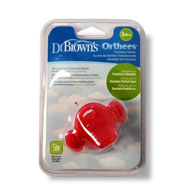 DR.BROWN TEETHER ORTHEES PINK +3M