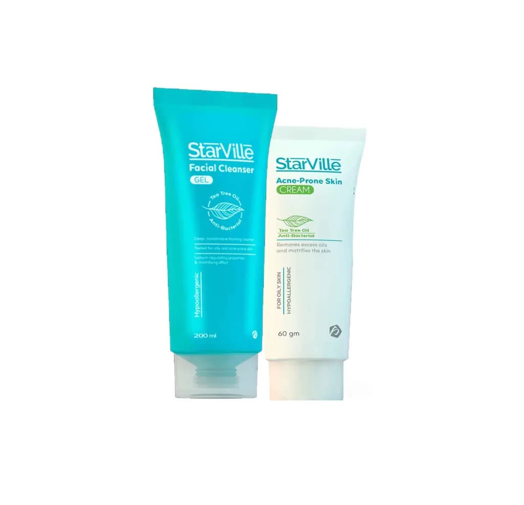 StarVille Offer Acne Prone Skin Facial Cleanser 200ml + Acne Prone Skin Cream 60gm
