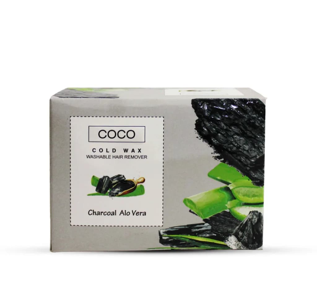 Coco Cold Wax Charcoal Aloe Vera 250Gm