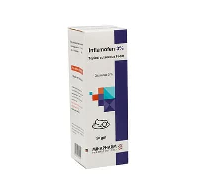 INFLAMOFEN 3% TOPICAL SKIN FOAM 50GM