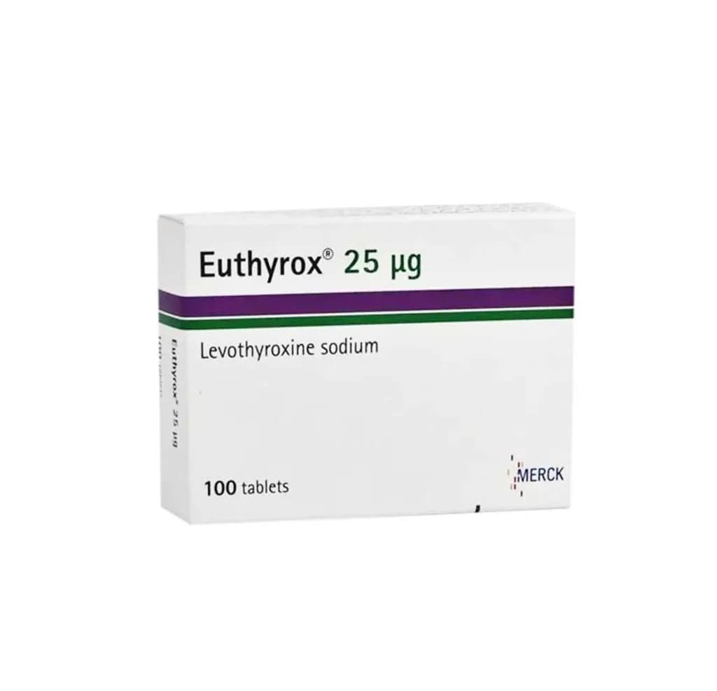 EUTHYROX 25MG 100/TAB