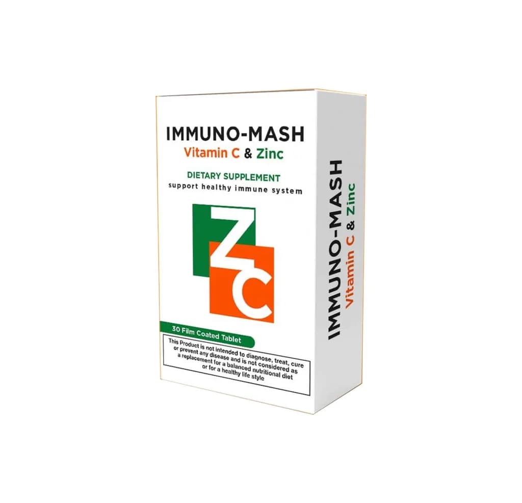 Immuno Mash Vitamin C + Zinc 30 Tablets