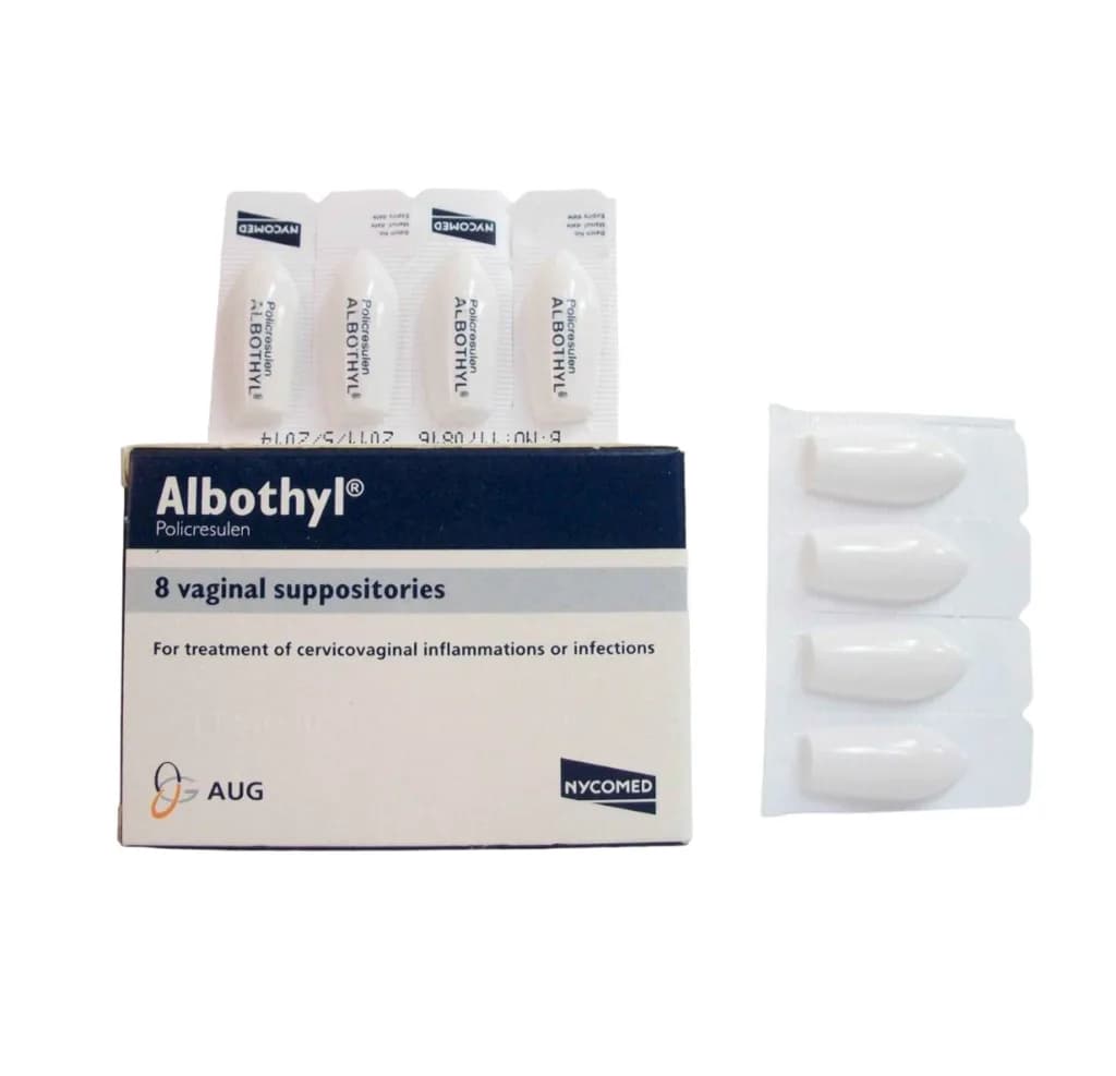 ALBOTHYL 90MG 8/VAG SUPP