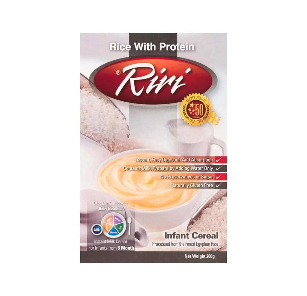RIRI CEREAL PROTEIN W/RICE&MILK 200GM