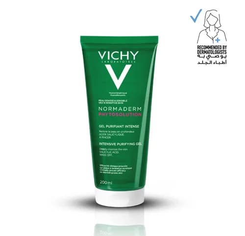 Vichy Normaderm Phytosolution  Purifying Face Cleanser Gel For Oily & Acne Skin 200Ml