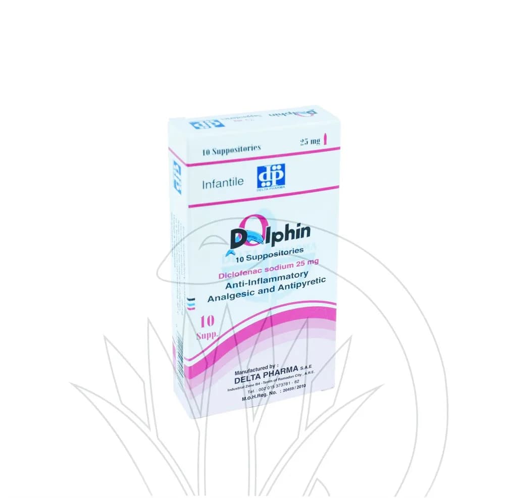 DOLPHIN 25MG 10/SUPP