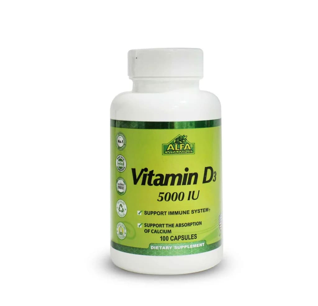 Alfa Vitamin D3 5000Iu 100 Capsules