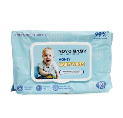 NOVO BABY HONEY BABY WIPES 80PCS