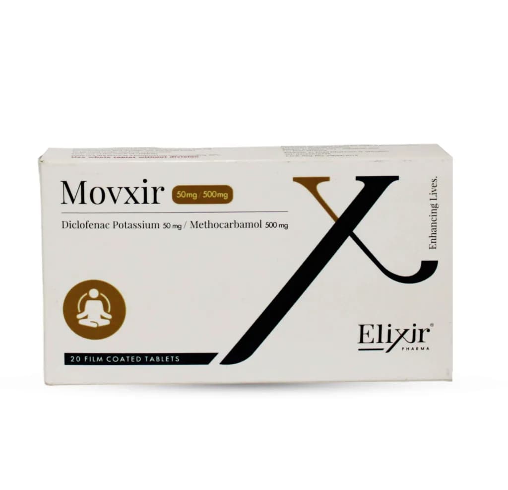 Movxir 50/500mg 20 Film Coated Tablets