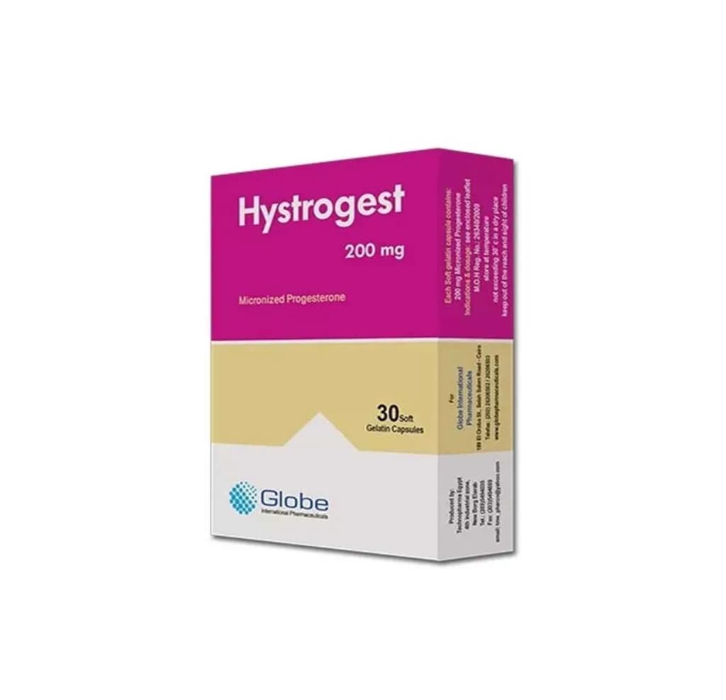 HYSTROGEST 200MG 30/CAP