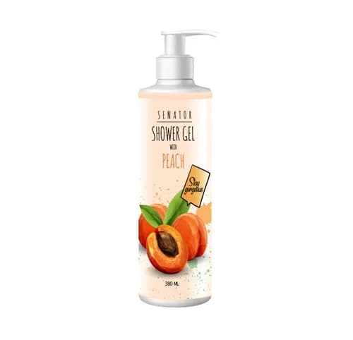 SENATOR SHOWER GEL PEACH 380ML