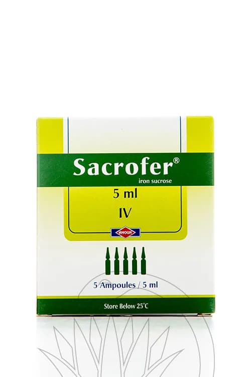 Sacrofer 100Mg 5Ml 5 Ampoules Iv