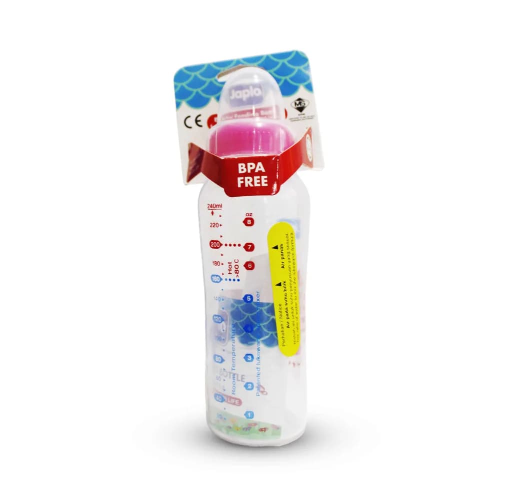 Japlo Round Bottle Pink 240Ml-Rd240-Card