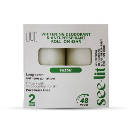 See-Lit Whitening Roll On Fresh 50ml 2Pcs