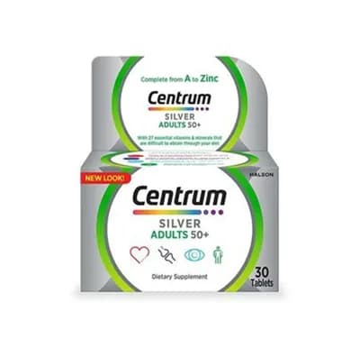 Centrum Silver +50 With Lutein 30 Tablets